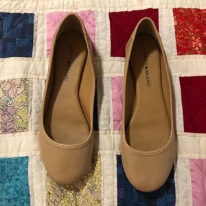 Lucky Brand Tan Leather Flats